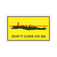 Don't Code On Me Sticker Printify