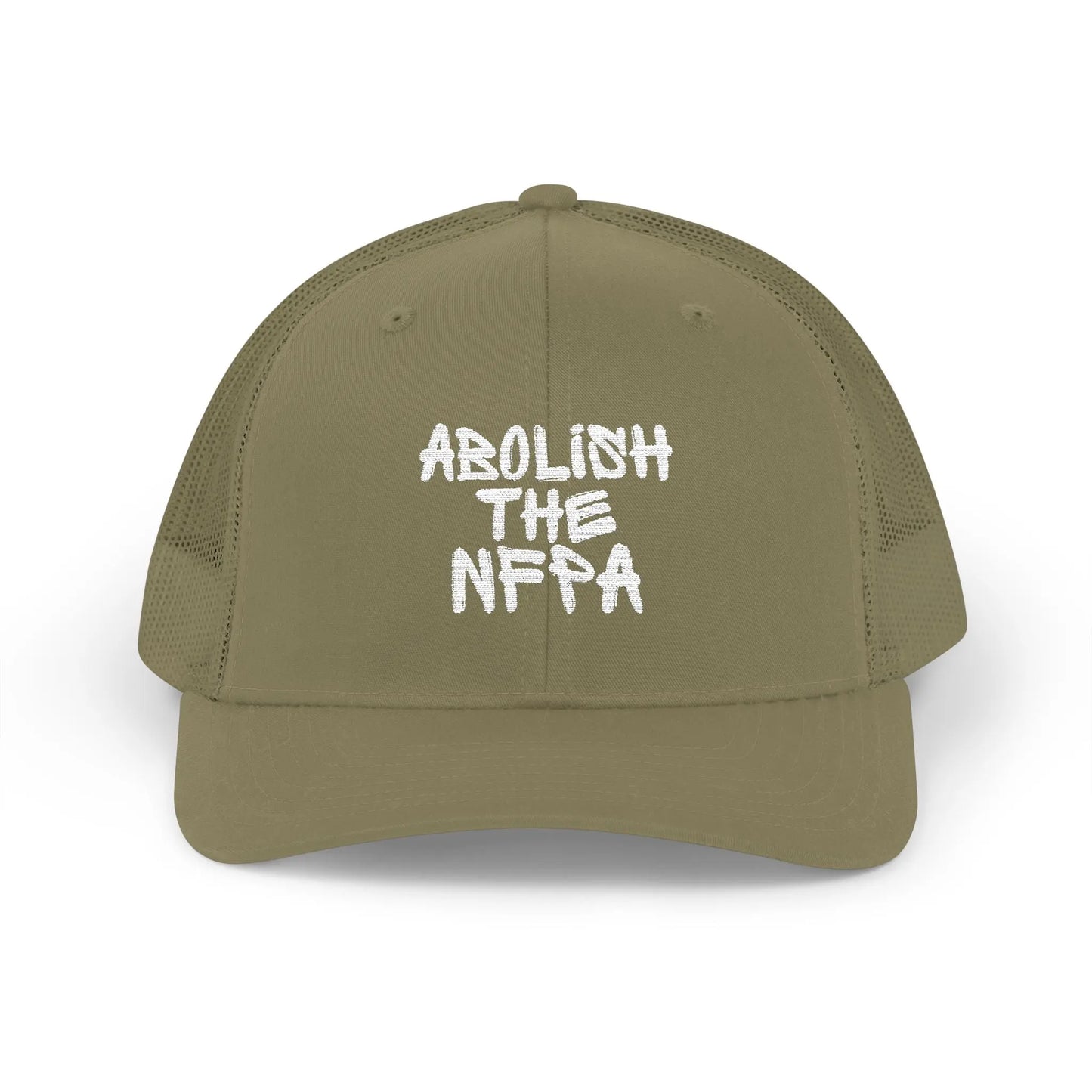 Abolish NFPA Snapback Trucker Hat (OG Font) Printify