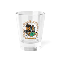 St, Patrick’s Day 2025 (helmet) Shot Glass, 1.5oz Printify