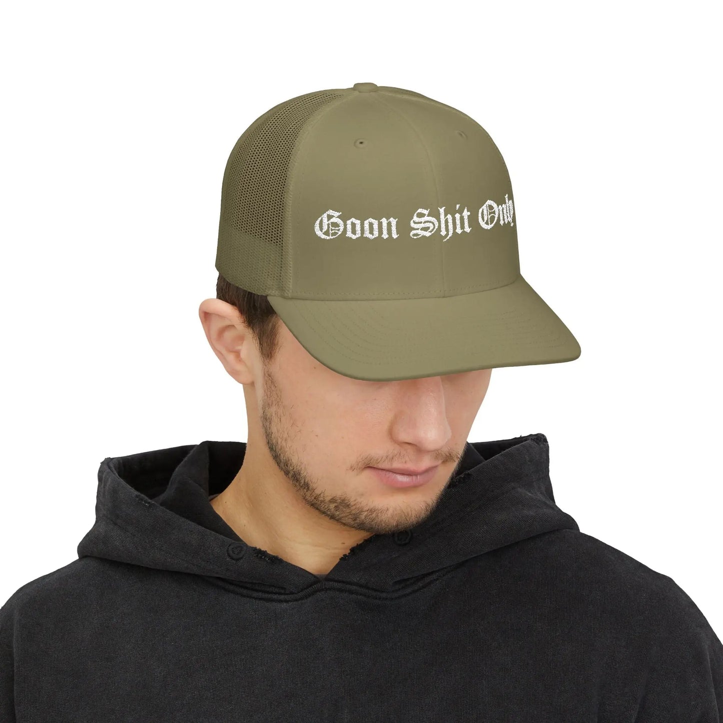 Goon Shit Only Snapback Trucker Hat Printify