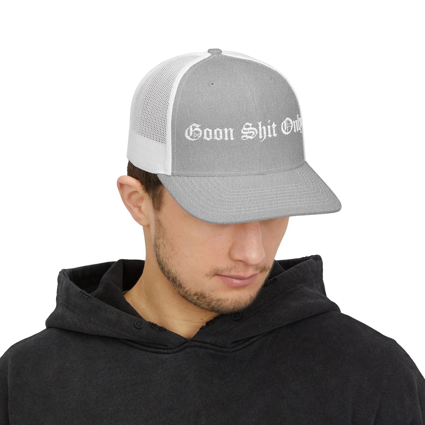 Goon Shit Only Snapback Trucker Hat Printify
