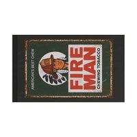 Red Man Fire Man Flag Printify
