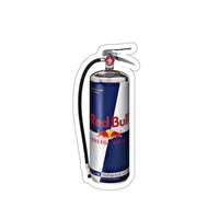 Red Bull Can Job Sticker Printify