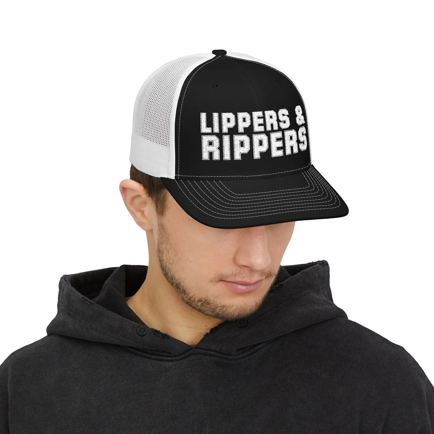 Lippers & Rippers Snapback Trucker Hat Printify