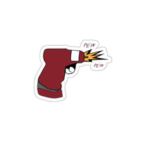 Tactical Pew Pew Sticker Printify