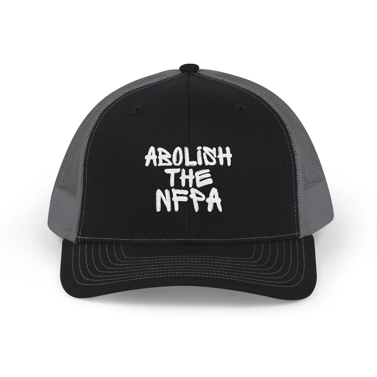 Abolish NFPA Snapback Trucker Hat (OG Font) Printify