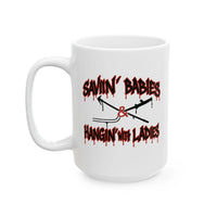 Saving Babies Cross Logo Mug Printify