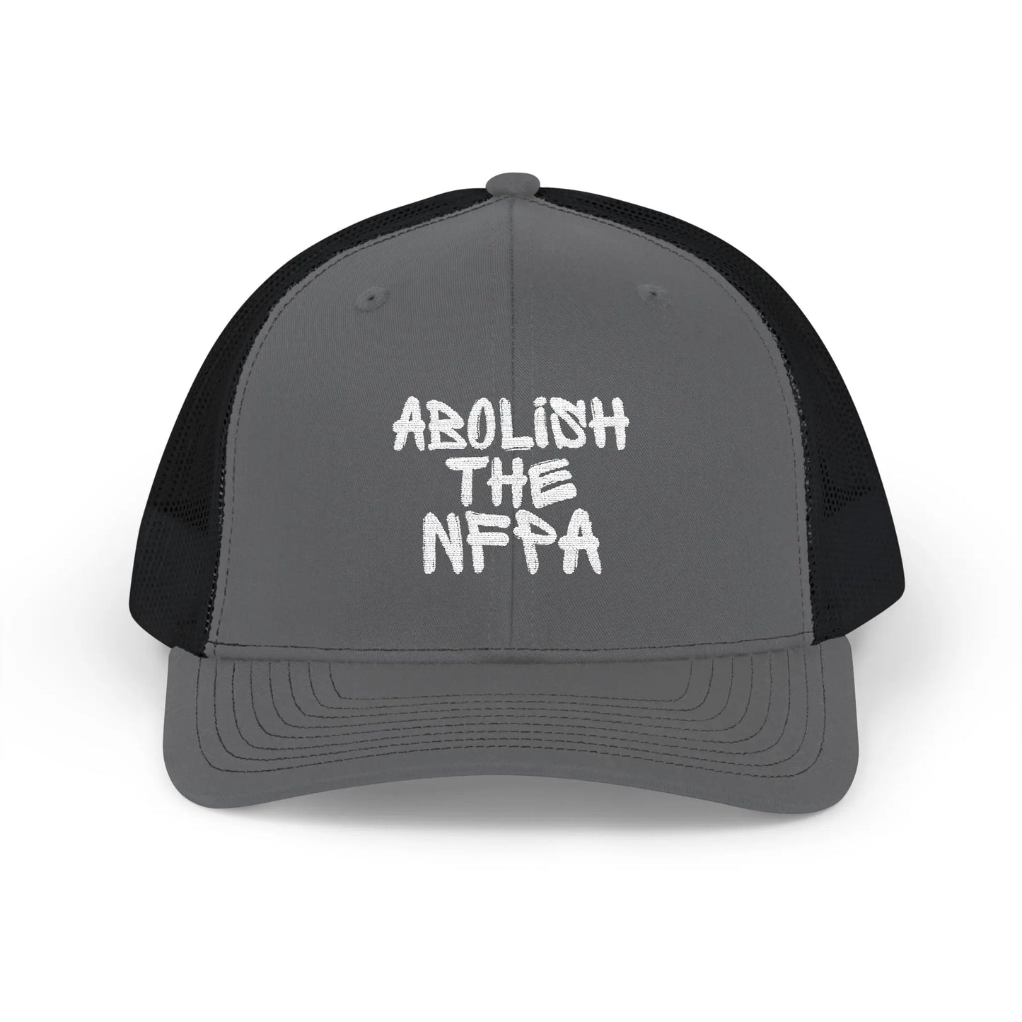 Abolish NFPA Snapback Trucker Hat (OG Font) Printify