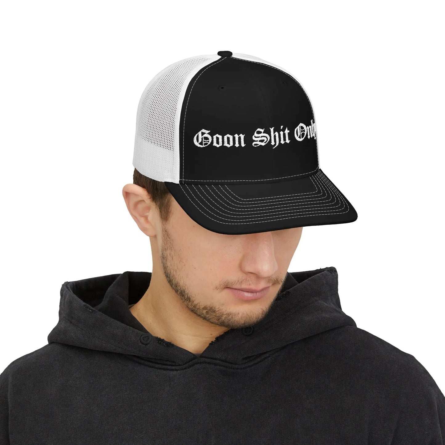 Goon Shit Only Snapback Trucker Hat Printify