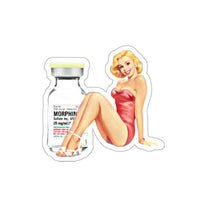 Mor-Phine Pin Up Sticker Printify