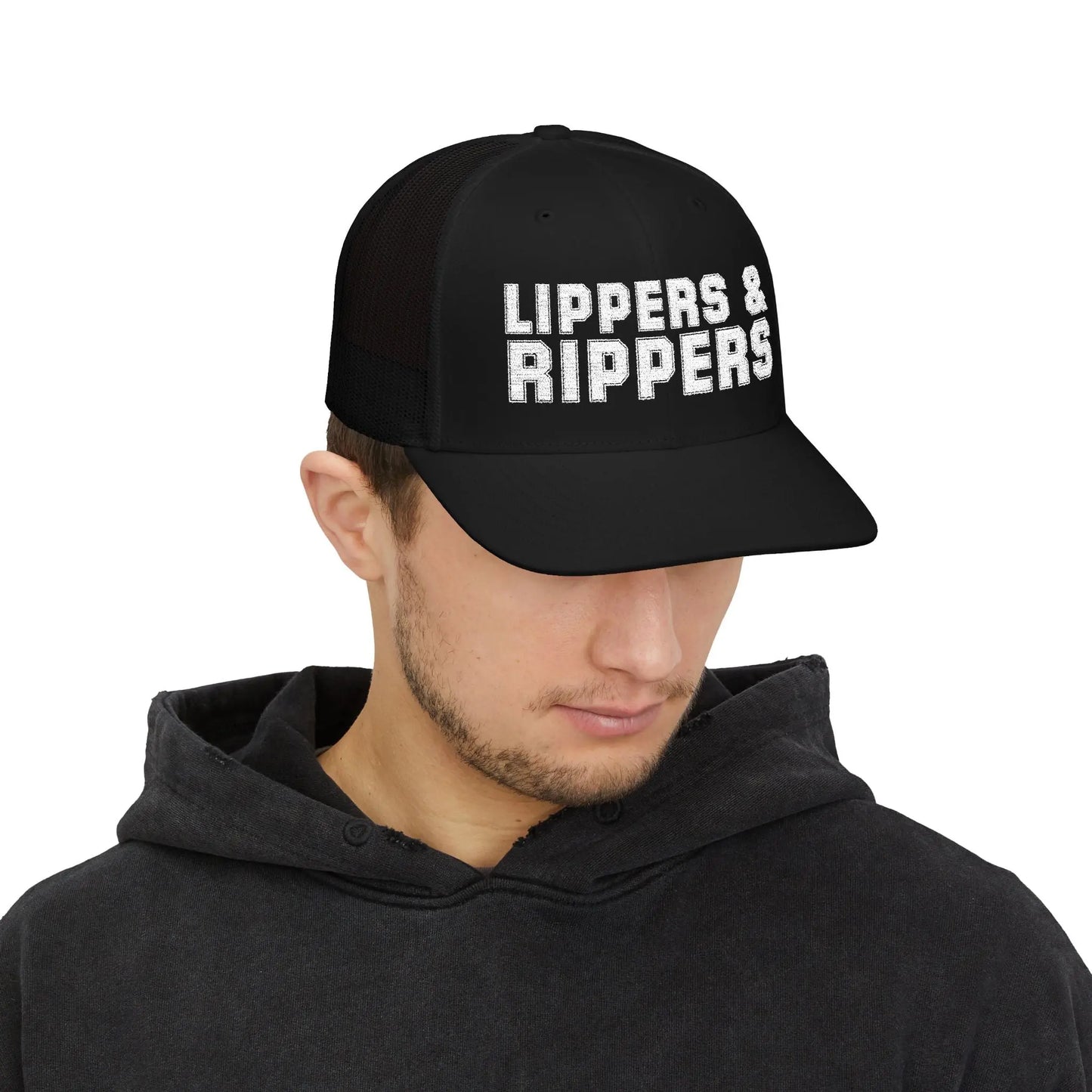 Lippers & Rippers Snapback Trucker Hat Printify