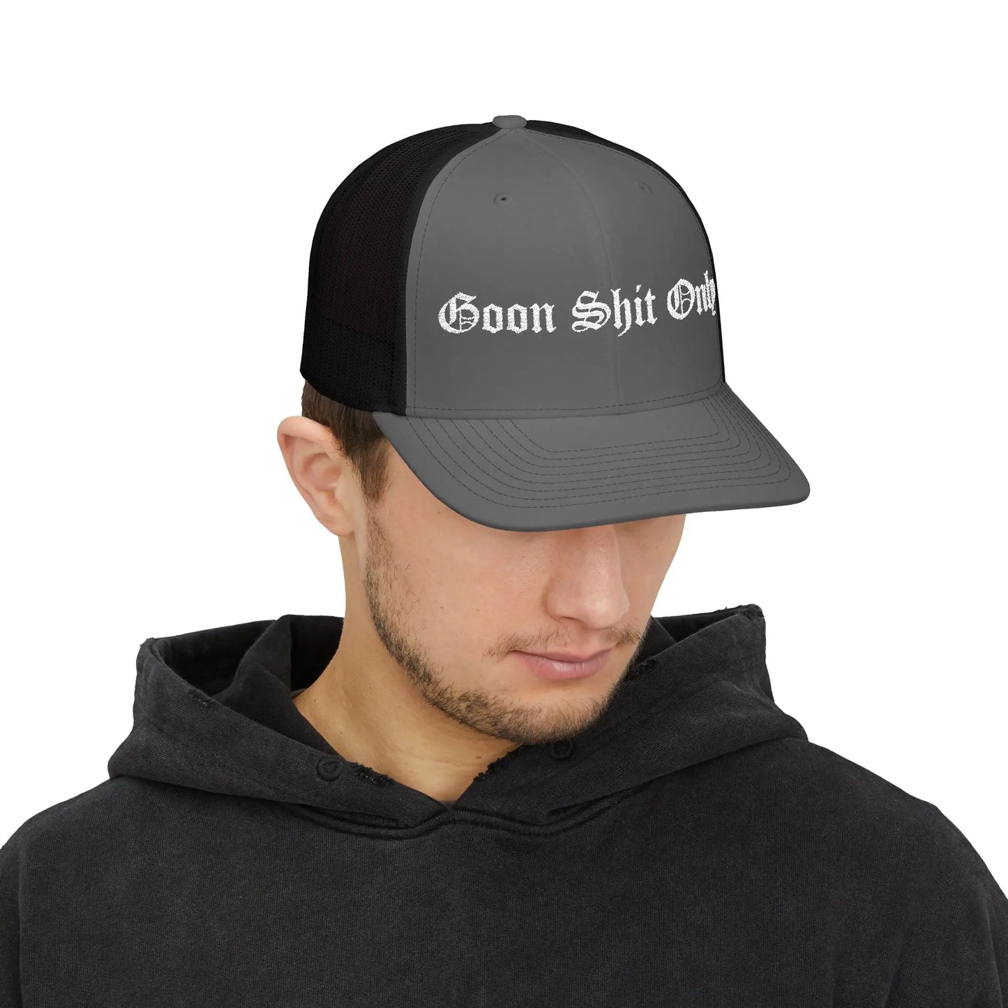 Goon Shit Only Snapback Trucker Hat Printify