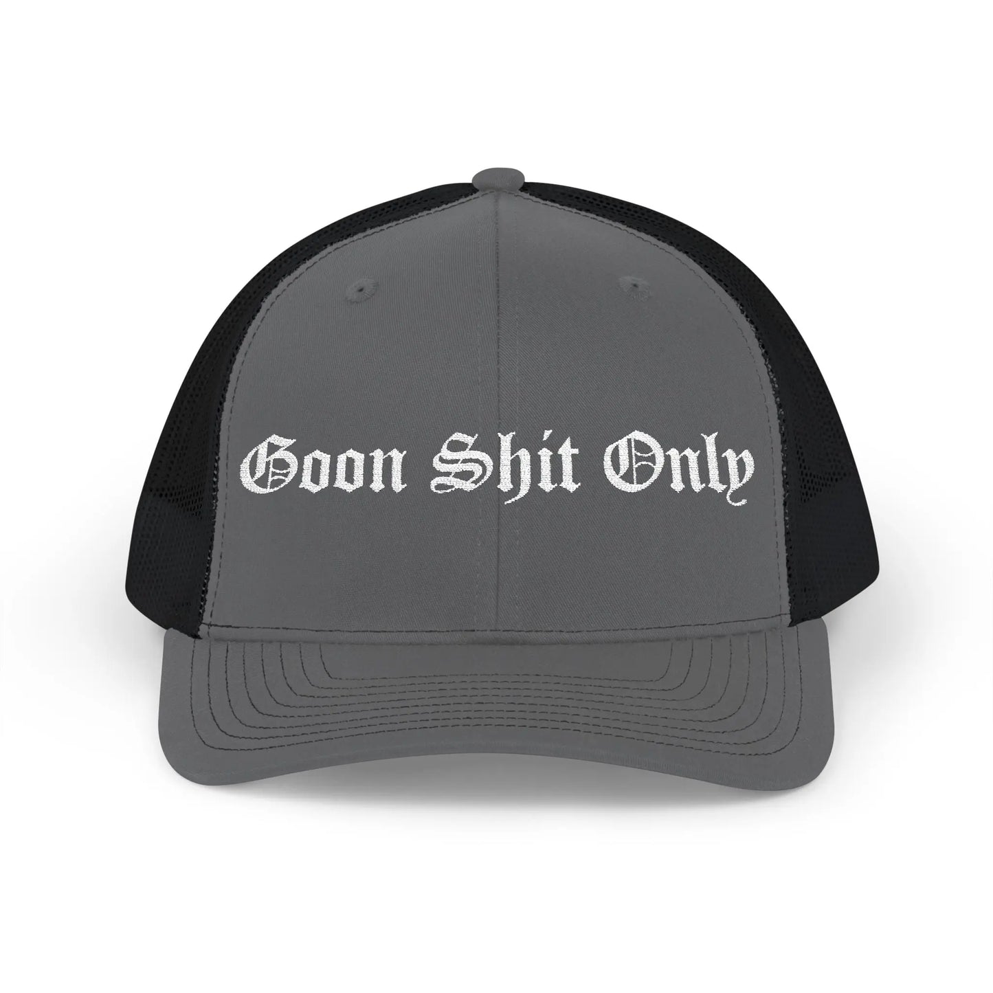 Goon Shit Only Snapback Trucker Hat Printify