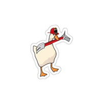 Forcible Duck Sticker Printify