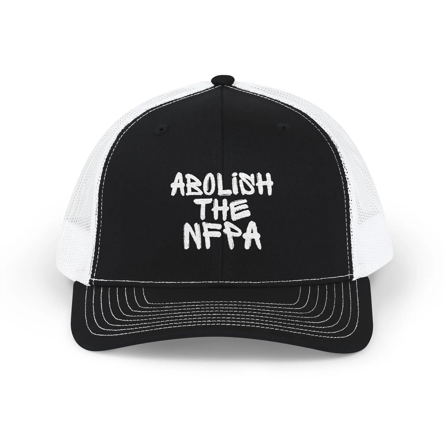 Abolish NFPA Snapback Trucker Hat (OG Font) Printify