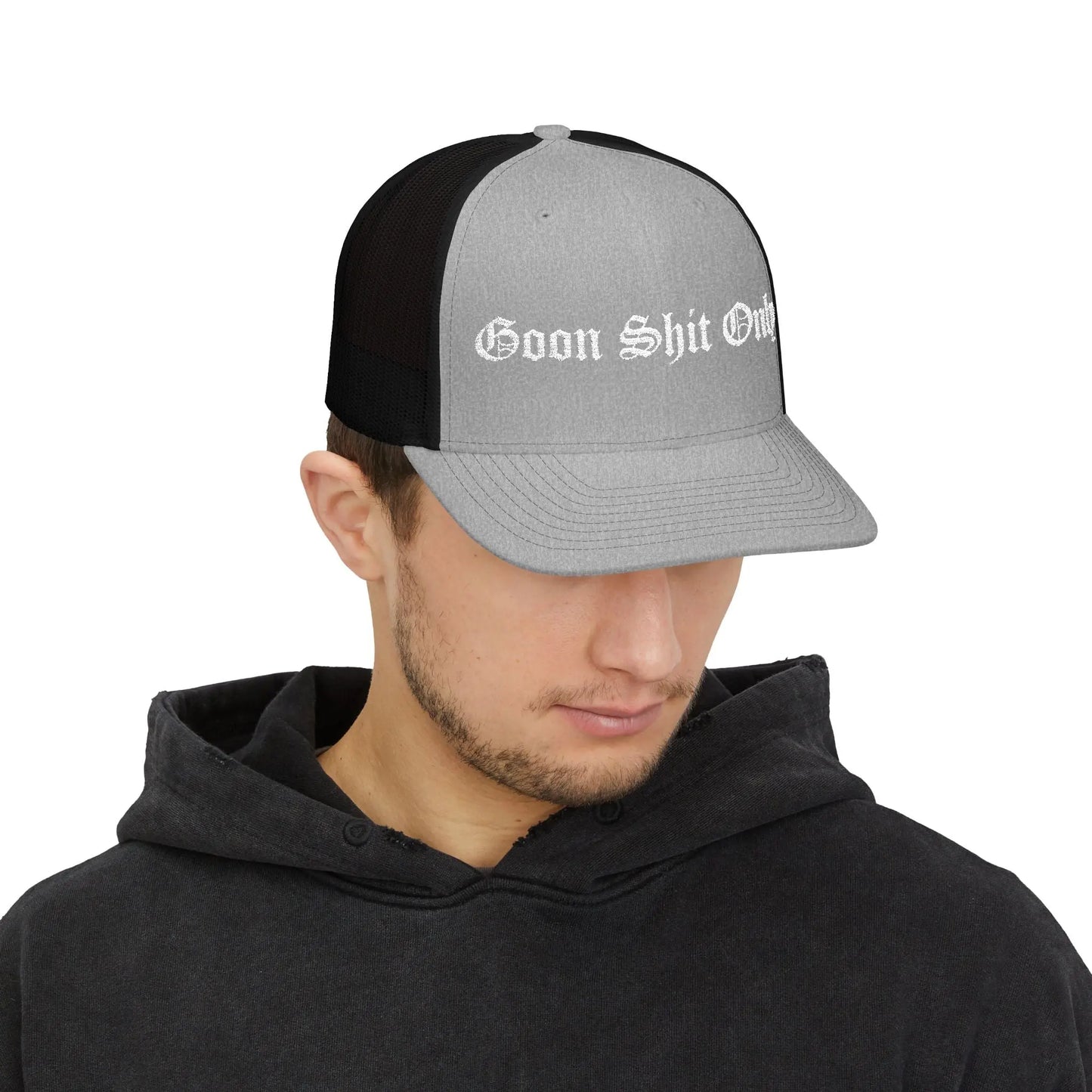 Goon Shit Only Snapback Trucker Hat Printify