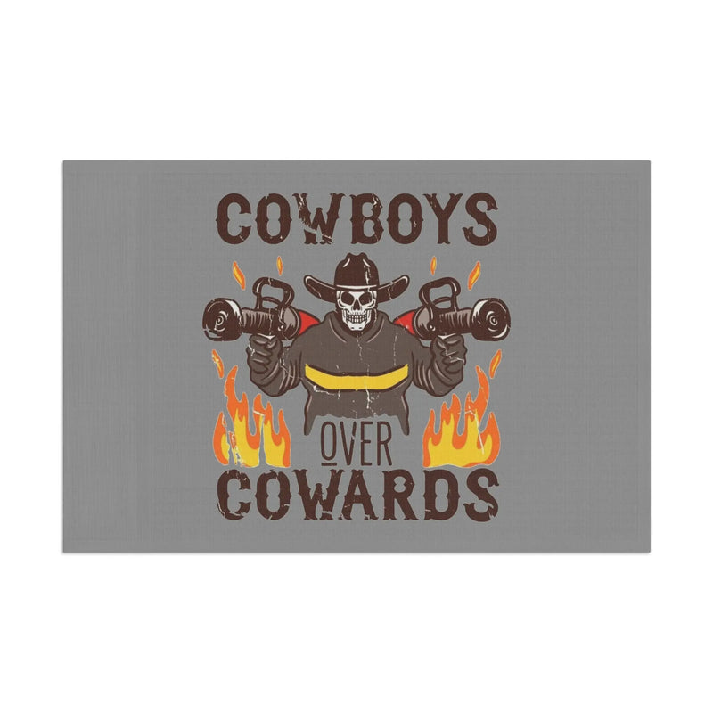Cowboys Over Cowards Flag Printify