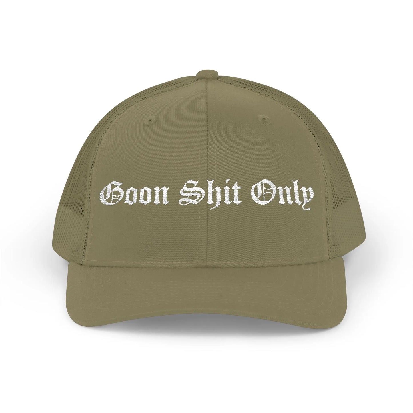 Goon Shit Only Snapback Trucker Hat Printify