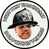 I Just Want To Do Hoodrat Stuff (2) Black Smoke Sticker LLC