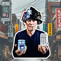 Gas Station Willem Dafoe Black Smoke Sticker LLC