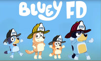 Bluey FD (4 stickers) Black Smoke Sticker LLC