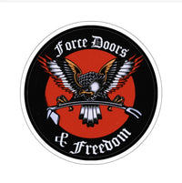 Force doors and freedom decal Black Smoke Sticker LLC