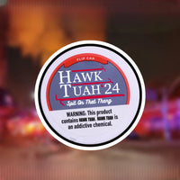 Hawk Tuah 24 Zyn Can (sticker) Black Smoke Sticker LLC