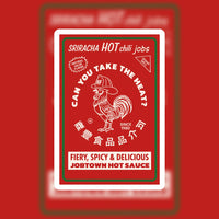 Sriracha Hot Jobs Black Smoke Sticker LLC