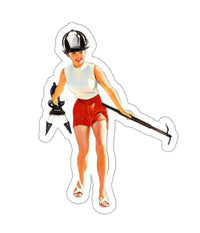 Hook N Spreader Pin Up Black Smoke Sticker LLC