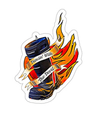 Dancin With The Devil Black Smoke Sticker LLC