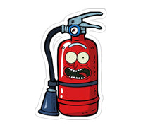 Rick Extinguisher Black Smoke Sticker LLC