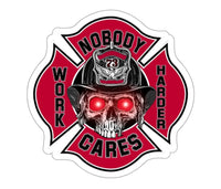 Nobody Cares Work Harder Black Smoke Sticker LLC