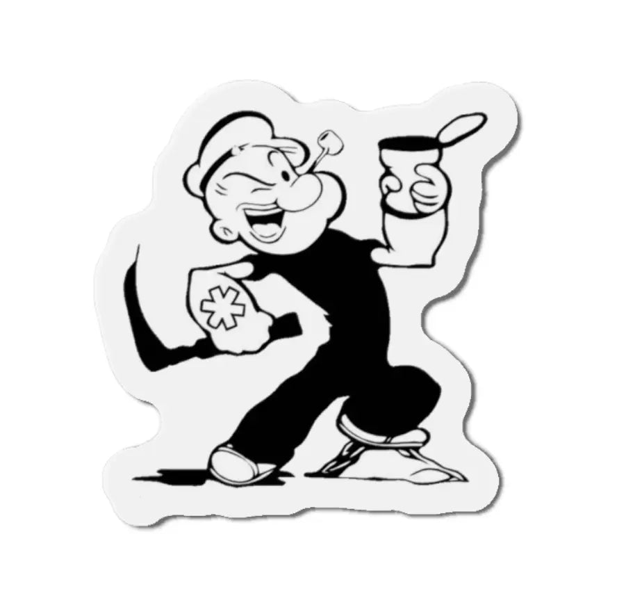 Medic Popeye Black Smoke Sticker LLC
