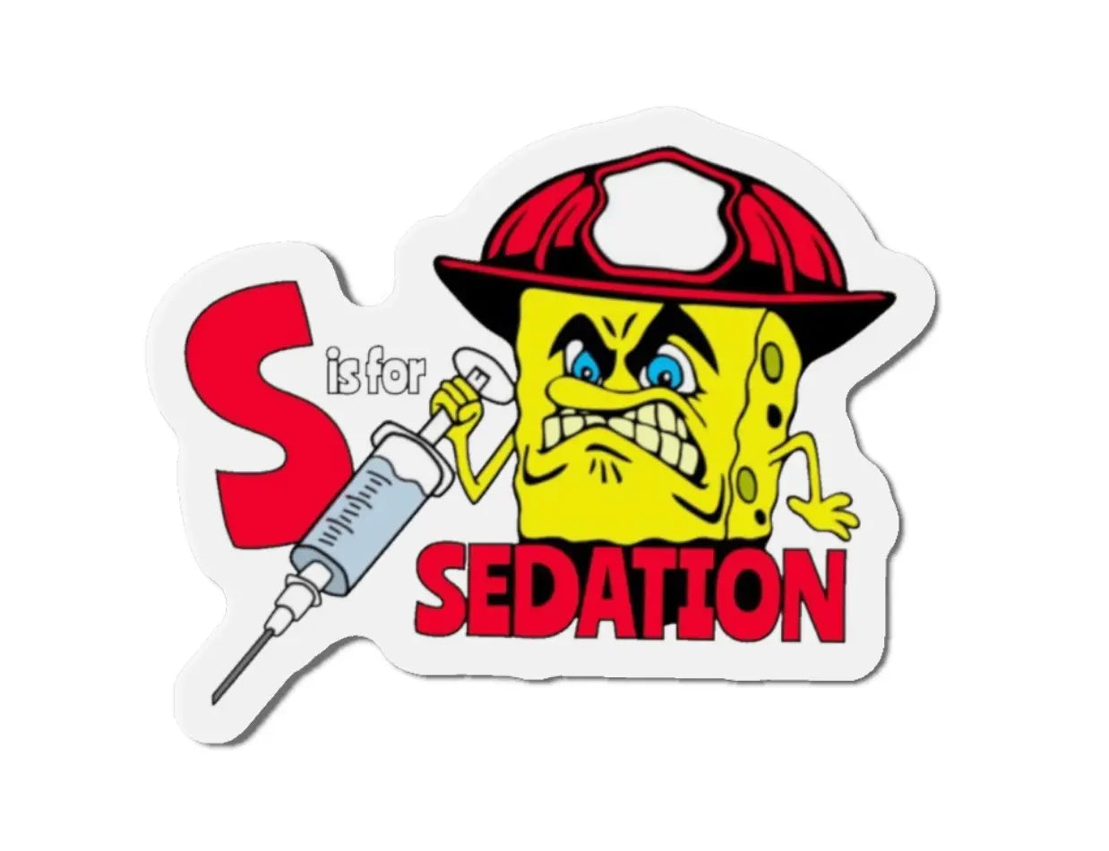 S Is For Sedation Black Smoke Sticker LLC