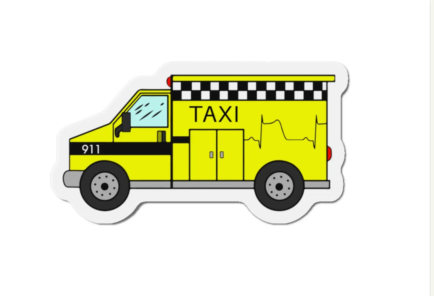 Tactical Taxi Black Smoke Sticker LLC