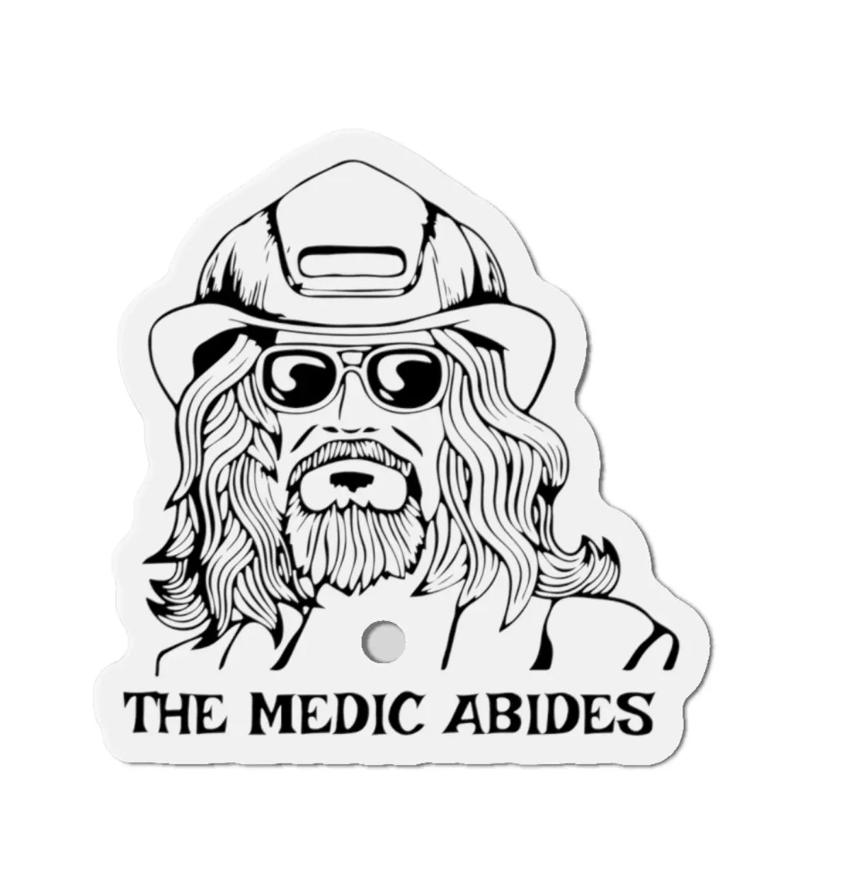 The Medic Abides Black Smoke Sticker LLC