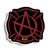 The Anarchist 3 inch sticker Black Smoke Sticker LLC