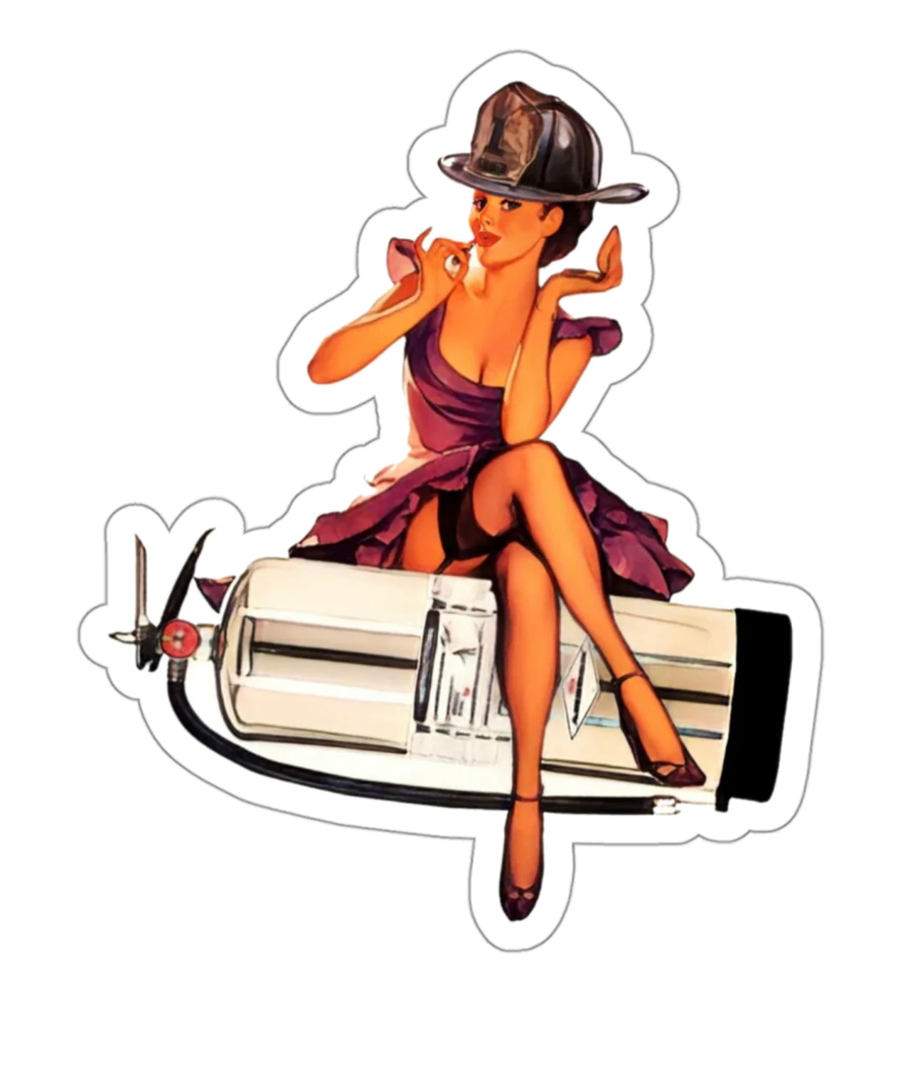 Pin Ups - Black Smoke Sticker LLC