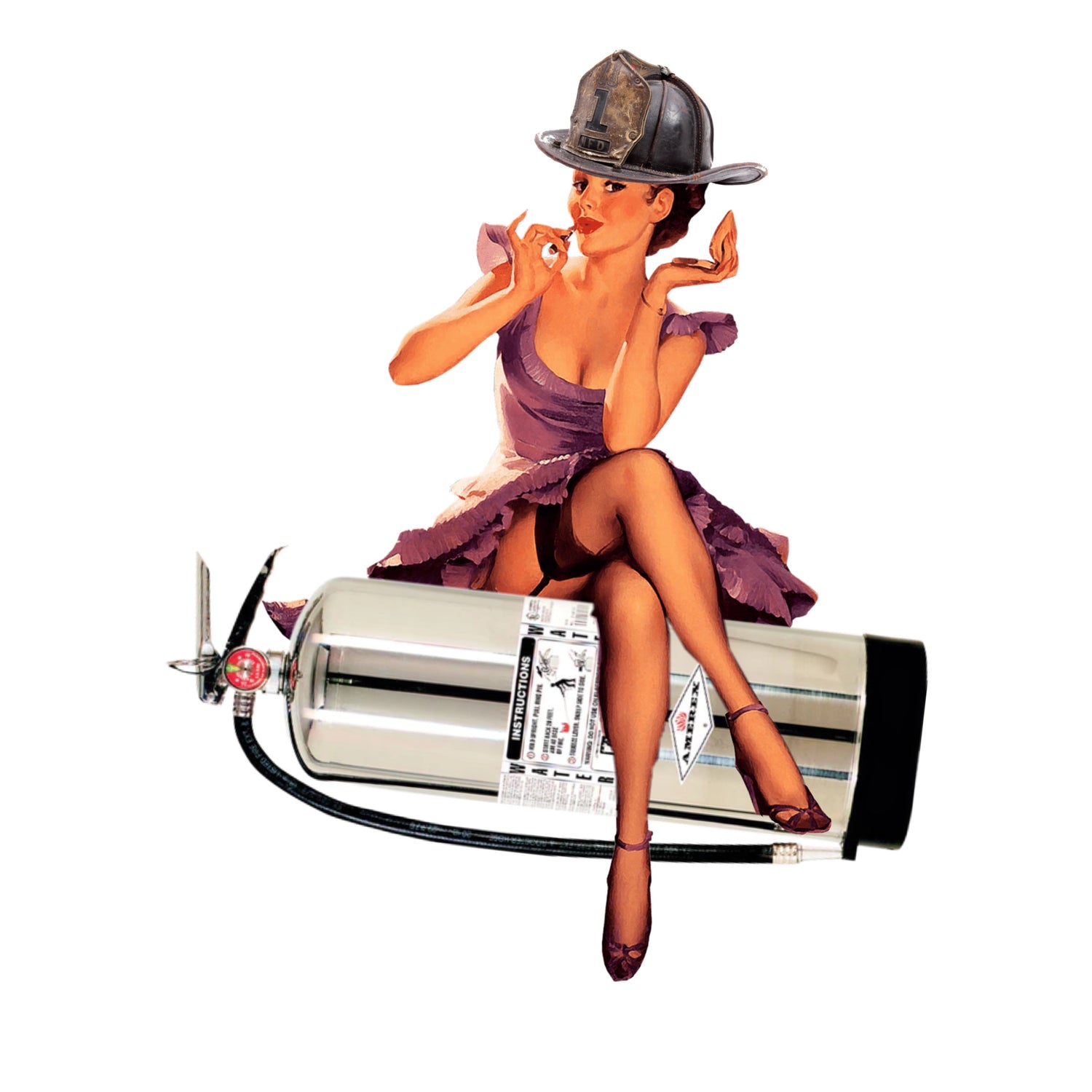 Pin Ups - Black Smoke Sticker LLC