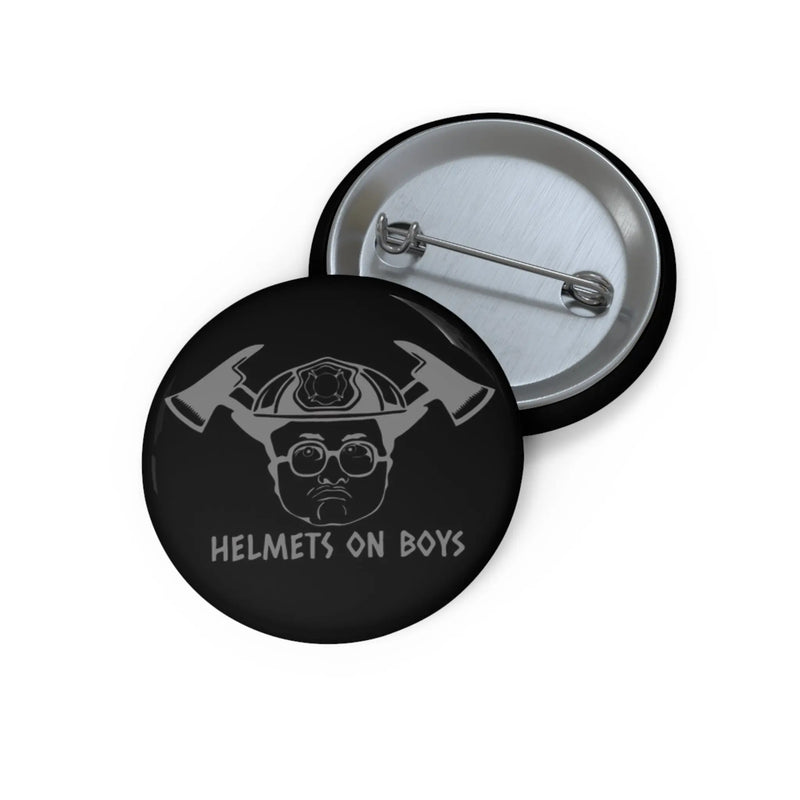 Helmets On Boys Button Printify