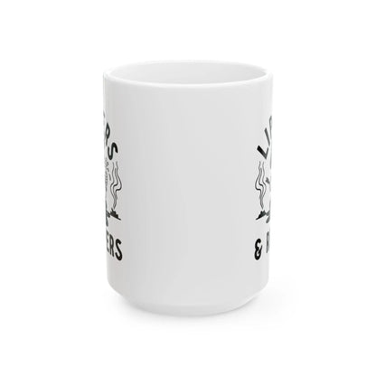 Lippers And Rippers (black and white) mug Printify