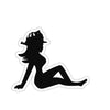 FF Mudflap Girl Sticker Printify
