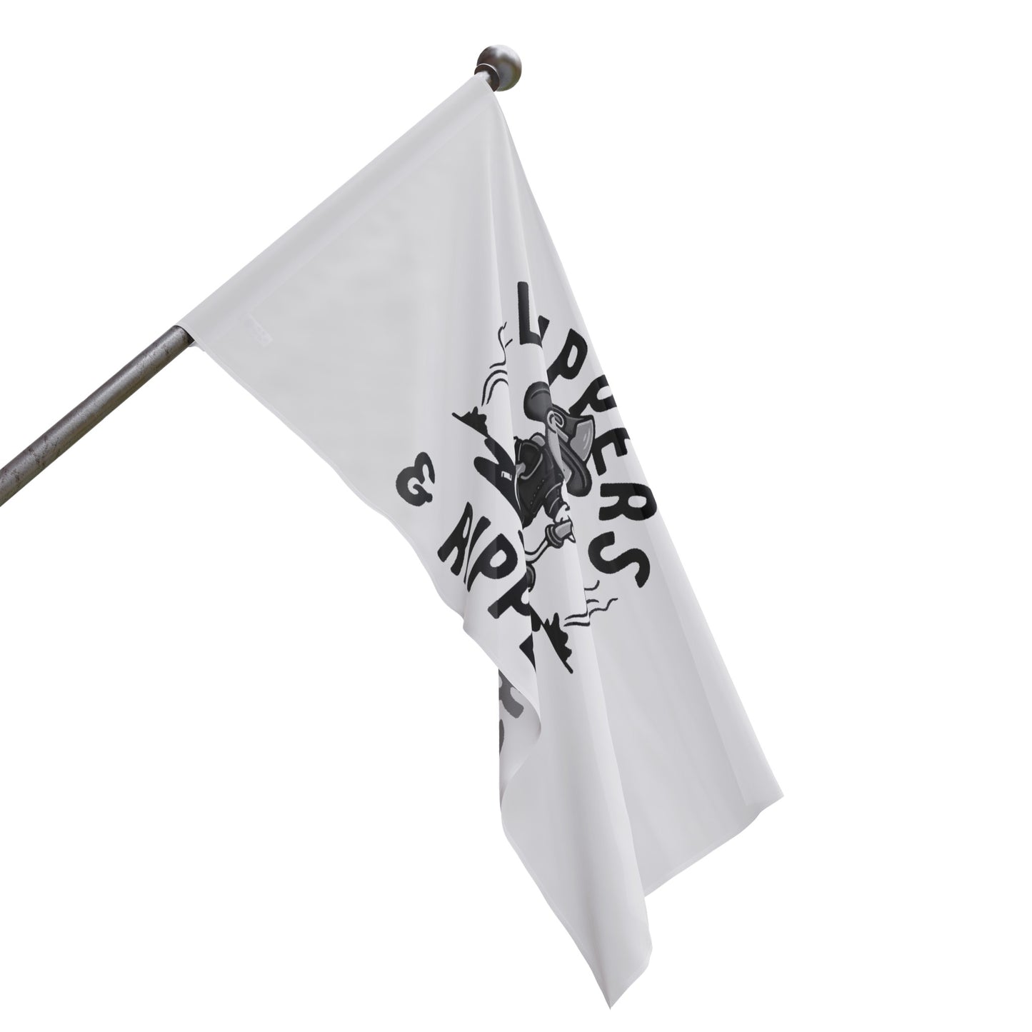 Lippers And Rippers (black and white) Flag