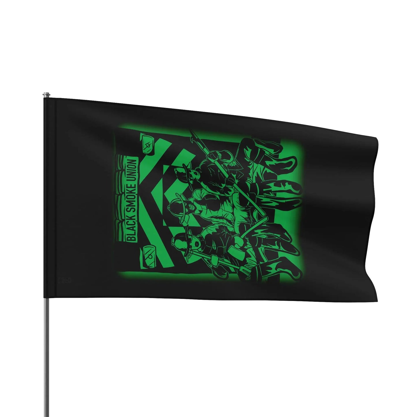 Black Smoke Union Flag Printify