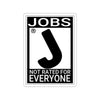 Jobs Rating Sticker Printify
