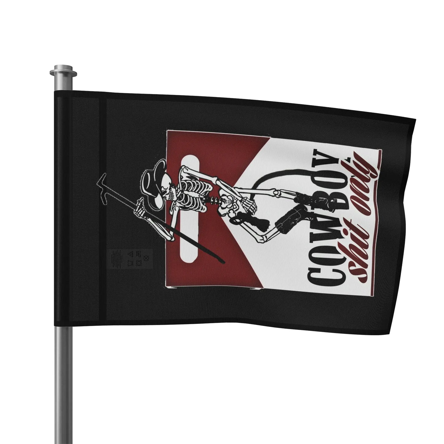 Cowboy Shit Only Flag Printify