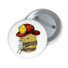 Caffeine Bee Button Printify
