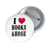 I Love Hooks Button Printify