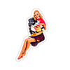 Lucas Pin Up Sticker Printify