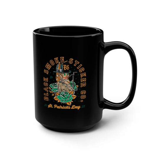 St. Patrick’s Day 2025 Black Mug, 15oz Printify